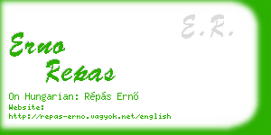 erno repas business card